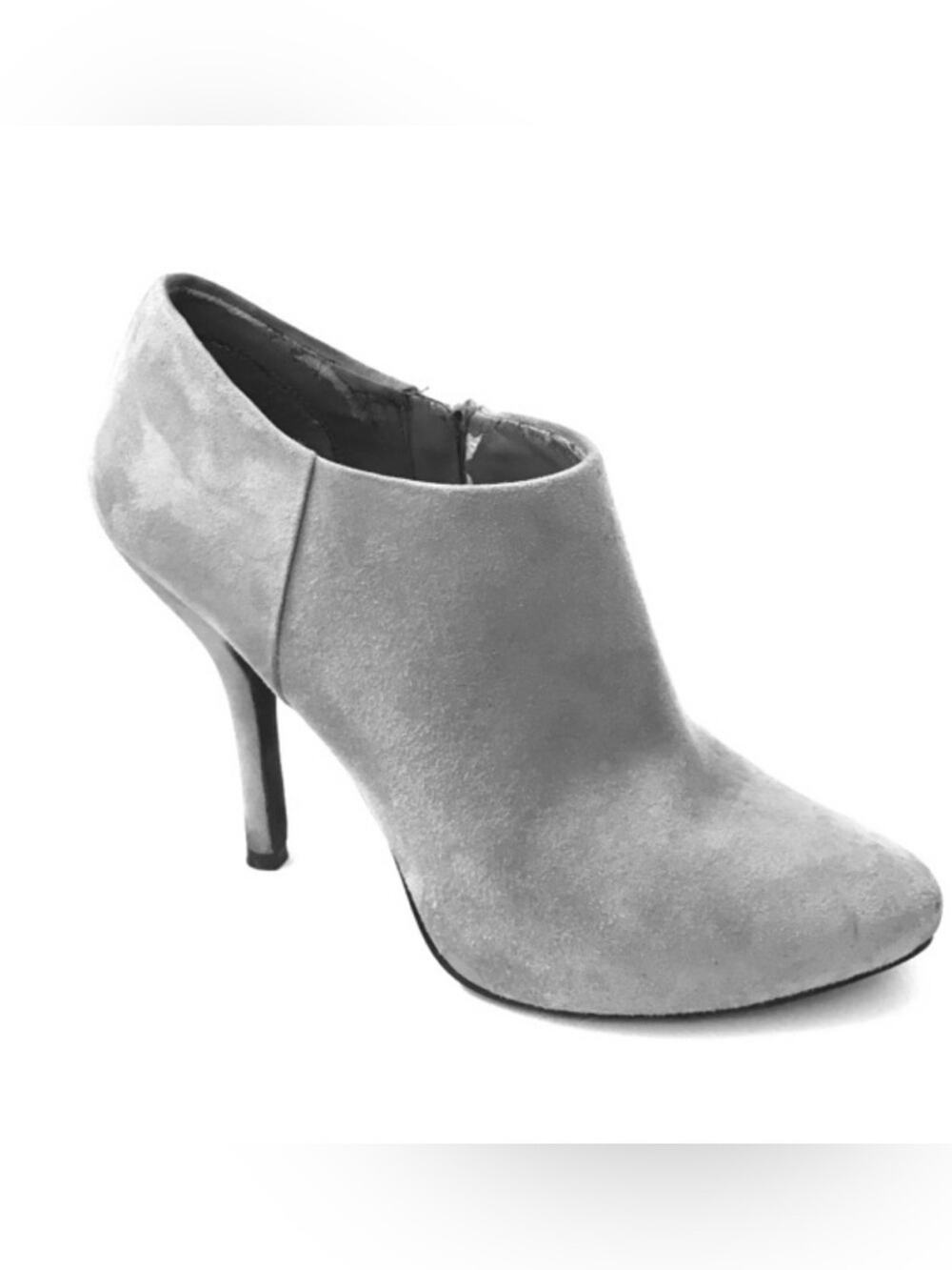 INC Bellonagry Grey Suede Ankle Boots Womens US10 EU41 GUC